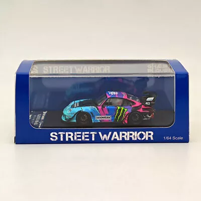 STREET WARRIOR 1:64 Porsche 993 RWB Monster Energy Painting Hoonigan Diecast Car • $31