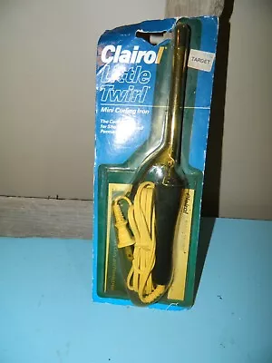 Vintage 1982 Clairol Little Twirl Curling Iron New Model DC-4BL • $29.99