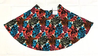 NWT! Super Cute Sz S Forever 21 Floral Mini Circle Skirt Side W/ Concealed Zip • $7