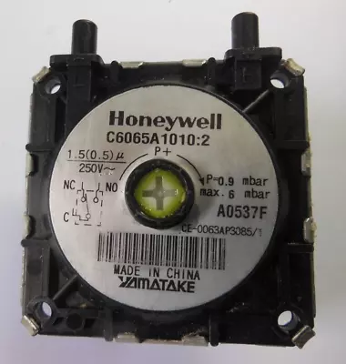 Glowworm Air Pressure Switch S202135 Honeywell Type C6065a1010 Used • £9.95