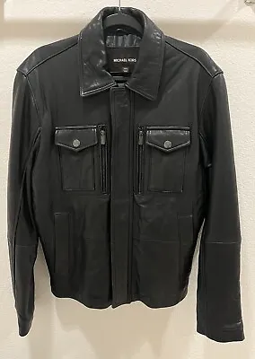 Michael Kors Men's Small Black Genuine Leather Jacket • $75