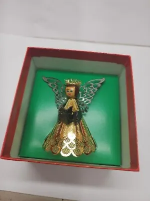 Towle Silversmiths Christmas Collectible GoldTone Filigree  Ornament Choir Angel • $50