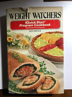$8.99 • Buy Weight Watchers Quick Start Program Cookbook Jean Nidetch First Print 1984 Hc