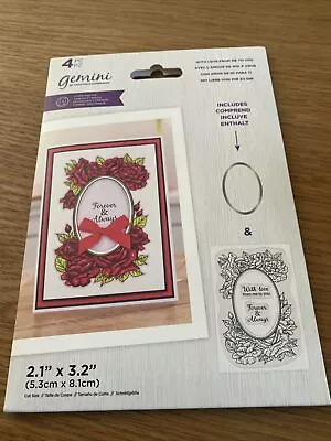 Crafters Companion Gemini Die/Stamp Set - With Love From Me To You • £5