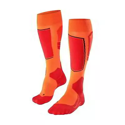 Falke Ski Socks SK4 Mens Padded Low Volume Sock In Orange • £30.40
