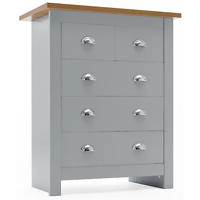 Chest Of Drawers Bedside Cabinet Storage Wooden Modern Bedroom Furniture Home • £109.99