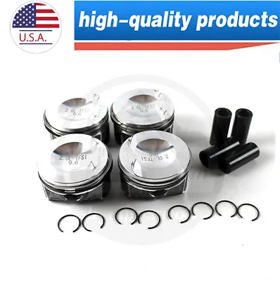 Piston & Rings Kit EA888 4x For Audi VW GTI Passat Tiguan A3 16V 2.0T 82.5/Φ23mm • $75.99