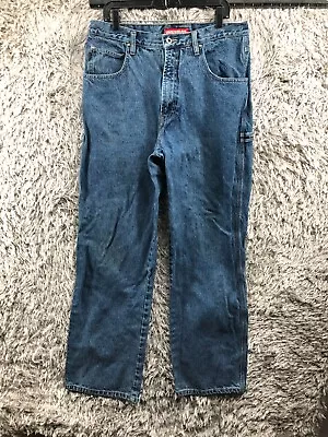 Union Bay Carpenter Straight Jeans Size 34x34 Mens Blue Utility Workwear • $11.40