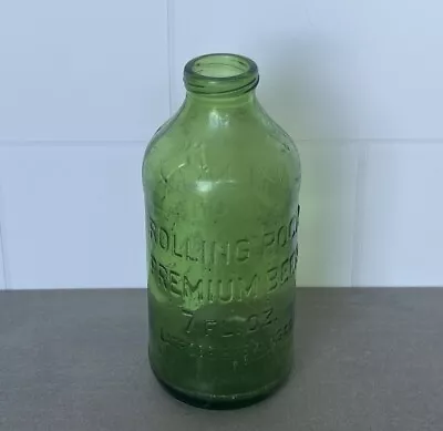 Vintage Antique Green Rolling Rock Beer 7 Ounce Embossed Pony Horse Bottle • $10