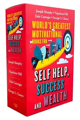 World’s Greatest Motivational Books For Self Help Success & Wealth 4 Books - PB • £13.95