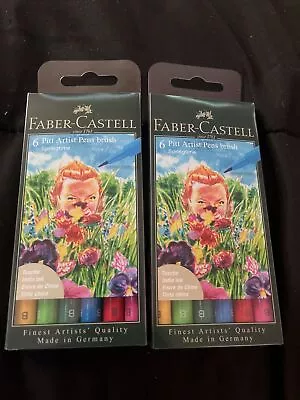 Faber Castell 6 Pitt Artist Brush Springtime  Lot Of 2 • $22