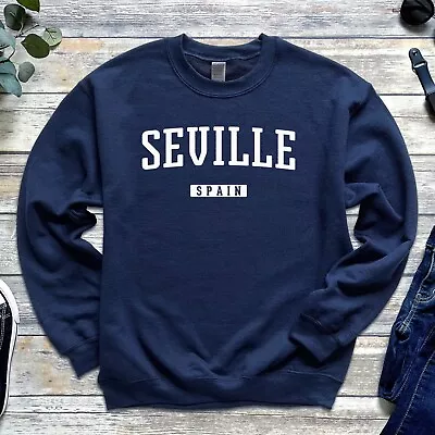 Seville Sweatshirt | Seville Spain Crewneck Sweatshirt | Adult Unisex Sweatshirt • $45