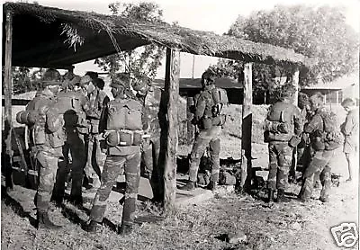 Rhodesian Light Infantry Soldiers RLI B&W  Photo FN FAL Rhodesia Zimbabwe UDI  • $5.49