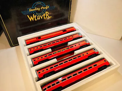 NIB 1990s Weaver Gold Ed O Scale Southern Pacific Aluminum 5-Car Passenger Set • $12.01