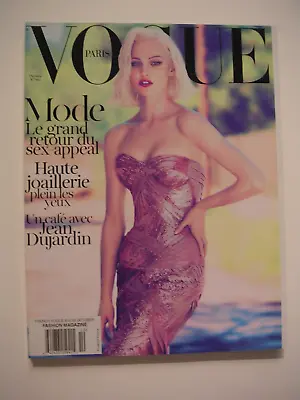 New Vogue Paris Octobre 2011 Sasha Pivovarova Kate Moss Jean Dujardin • £22.30