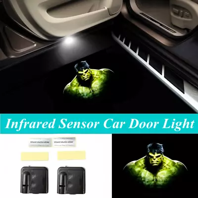 LED Car Door Welcome Laser Projector The Avengers 3D Hulk Logo Shadow Light • $18.04