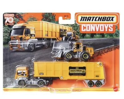 2024 Matchbox Convoys Ford Cargo MBX Dump Trailer Quarry King 1:64 Diecast Truck • $18