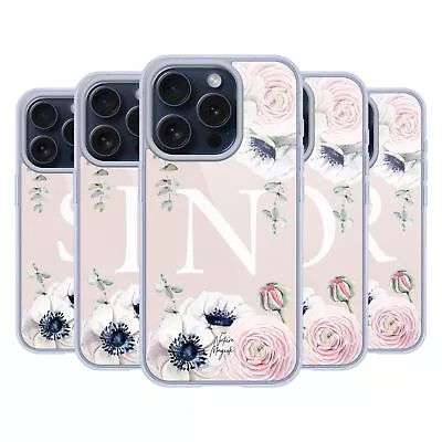 NATURE MAGICK FLORAL MONOGRAM PINK FLOWERS 2 GEL CASE COMPATIBLE IPHONE/MAGSAFE • $24.95