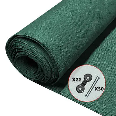 VOUNOT 150gsm Privacy Screen Netting Garden Windbreak Shade Net 1×10m Green • £20.99