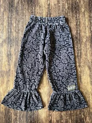 Matilda Jane Sz 8 Trudy Velour Ruffle Pants You & Me • $26