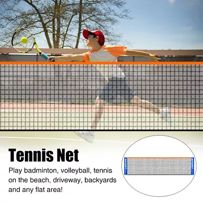 Court Foldable Portable Beach Badminton Tennis Net Driveway PE Sport Training • $13.49