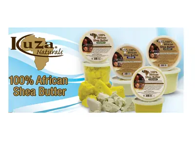 £8.69 • Buy Kuza 100% Pure African Shea Butter For Skin, Hair, Nails Care Products 