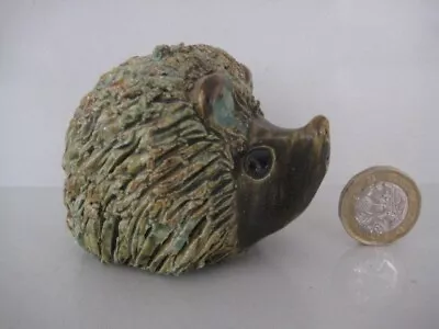 Yare Spaghetti Pottery ( Dragon Fame ) Green Hedgehog Figure Ornament • £22.99