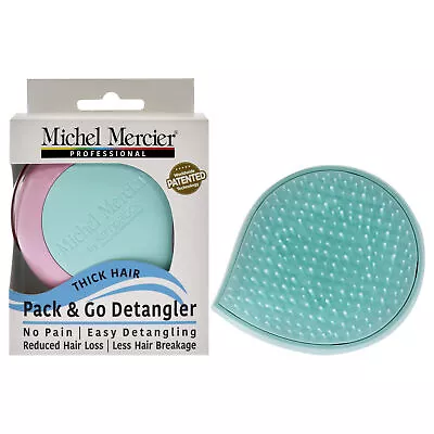 Pack And Go Detangler Thick Hair - Turquoise-Pink By Michel Mercier -1Pc • $12.77