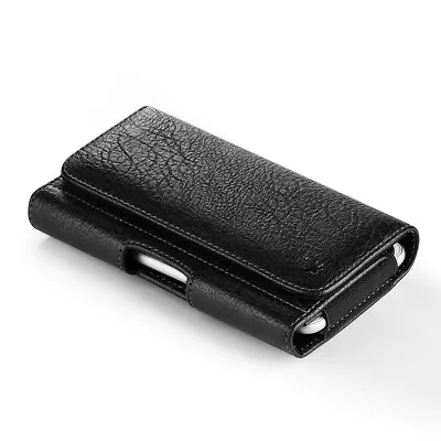 Magnetic Leather Phone Pouch Case Belt Clip Holster For Samsung Galaxy S24 Ultra • $14.24