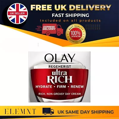 $22.85 • Buy Olay Regenerist Ultra Rich Day Face Cream, 50ml BRAND NEW