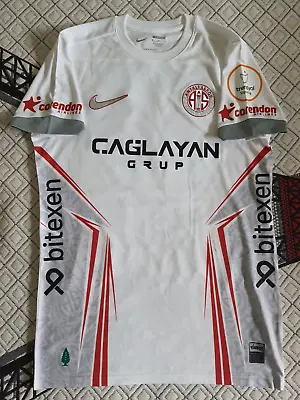 23-24 Antalyaspor Match Worn Shirt   Kaluzinski   Poland Lechia Gdansk Turkey • £94.80