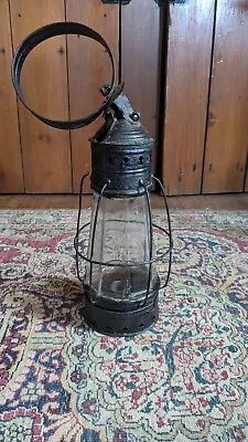 Rare Antique Early Primitive Metal Tin Wired Cage Candleholder Lantern 11  Cleat • $295