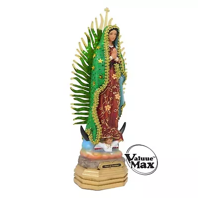 ValuueMax™ Our Lady Guadalupe Statue Finely Detailed Resin 13 Inch Tall Figurine • $45