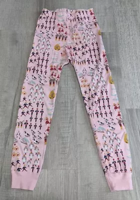 Hanna Andersson 12 Days Of Christmas Pajama Bottoms Pants Girls 6-7 Pink • $14.99