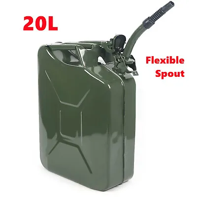 Fuel Can 5 Gallon 20L Gas Gasoline Fuel  Backup Metal Steel Tank Spill Proof • $39.90