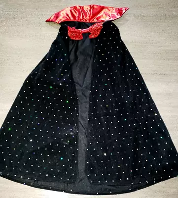 Boys Melissa Doug Magician Black Cape Sparkles Bow Tie Halloween Pretend Play  • $5.56