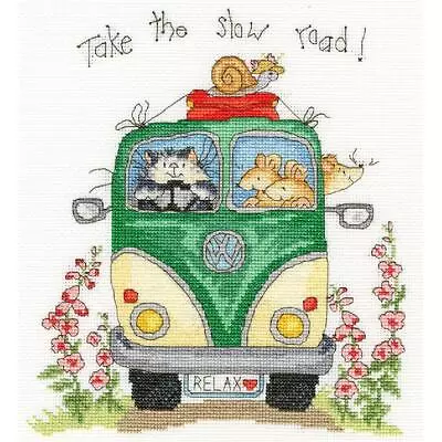 Bothy Threads Counted Cross Stitch Kit  Take The Slow Road  22x24cm XMS21 • $42.22