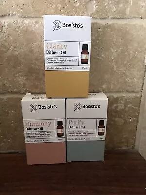 $30 • Buy Brand New Bosistos Oils For Diffuser Made With Essential Oils X 3 Free Postage