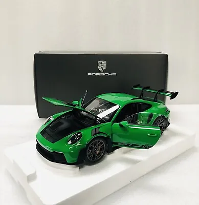 1/18 Porsche 911 992 GT3 RS Python Green Dealer Edition Norev Limited • $325