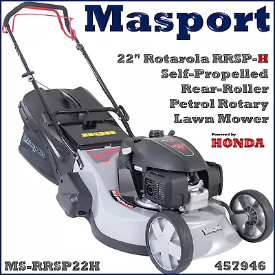Masport RRSP-22H Honda 22  Roller Alloy Deck Petrol Garden Lawn Mower Lawnmower • £999