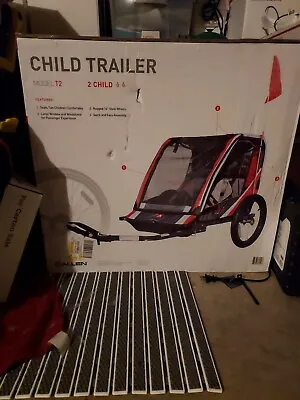 Allen Sports Deluxe Steel 2 Child Bicycle Trailer T2 Red *distressed Pkg • $87.50