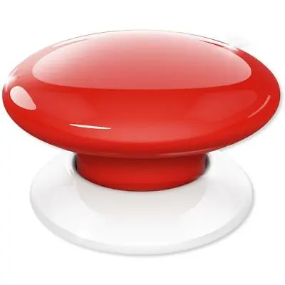 FIBARO The Button Z-Wave Scene Controller Red (FGPB-101-3 US) • $46.47