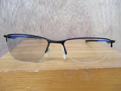 Oakley OX3218 0454 Socket 5.5 Black Blue Eyeglasses Frames 54 18 145 • $59.99