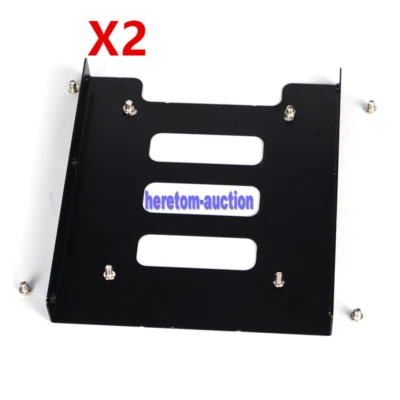 $6.83 • Buy 2PCS 2.5  To 3.5  SSD HDD Metal Adapter Mounting Bracket Hard Drive Holder