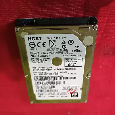 £29.62 • Buy Hard Drive 2.5 HGST 1000GB 1TO 5K-1000-1000 SATA
