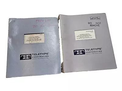 Vintage 1973 Teletype Technical Manual Bulletin 33 Teletypewriter 310B Vol 1&2 • $41.49