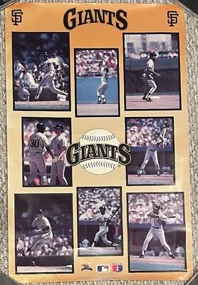 Vintage San Francisco Giants 1987 Starline MLB Poster Baseball Rare 22x34 • $24.99