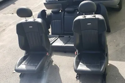 05-06 Mercedes Benz C55 Amg Front  Rear Seat  Black Leather Seats Alcantara W203 • $600