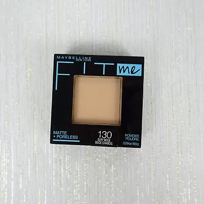 Maybelline Fit Me Matte Poreless Pressed Face Powder Makeup BUFF BEIGE 130 .29oz • $8.09