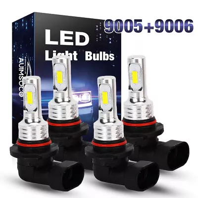 6000K LED Headlight High Low Bulbs For Chevy Silverado1500 2500HD 1999-2006 4Pcs • $25.99